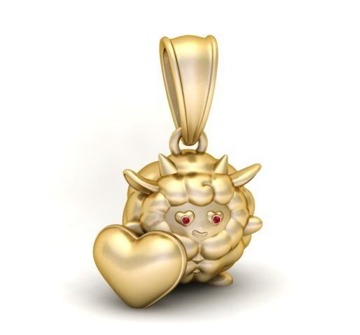 Cute Sun Face Pendant 3D PRINTABLE MODEL