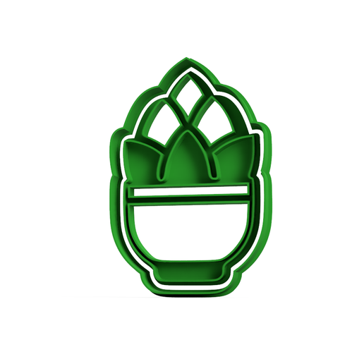 succulents cutting cookie cutter model 2 - succulents cutting cookie cutter mod 2 3D model