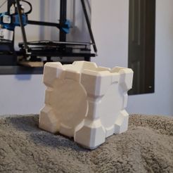 Fn, Companion Cube Plant Pot