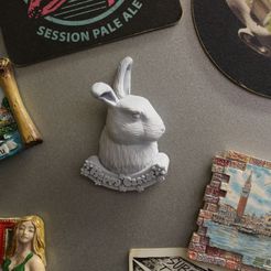 IMG_6542.jpg Datei 3D Easter Rabbit Fridge Magnet・Design für 3D-Drucker zum herunterladen