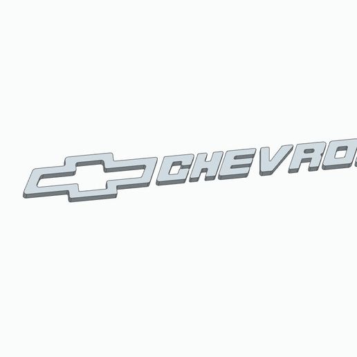 STP file Chevrolet badge lettering tappet cover 🚙 ・3D printing design ...