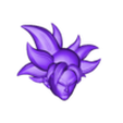 Goku_SuperioInstinctHead_Up.stl Goku superior instinct head