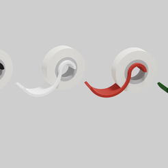 untitled.png STL file Minimal Half Circle Curve Tape Holder Dispenser・3D printable model to download