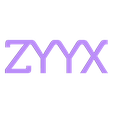 ZYYX_Underground_Sign_Multi_zyyx.stl ZYYX Undergound Sign - Multi Material Print