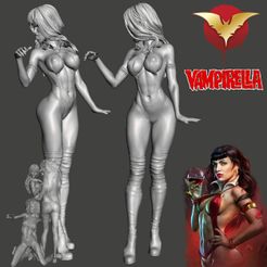 Vamp01.jpg STL file VAMPS 1 - Vampirella Model ONLY - by SPARX・3D printable design to download