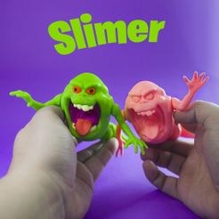 0.jpg STL file Ghostbuster Slimer Articulated Print-in-Place・3D print object to download