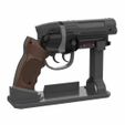 3.jpg Deckard's Pistol - Blade Runner - Printable 3d model - STL + CAD bundle - Commercial Use