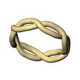 Eternity-Overlapping-knot-band-size6to10-06.jpg Anel de eternidade com nó sobreposto e torcido tamanhos 6 a 10 modelo de impressão 3D