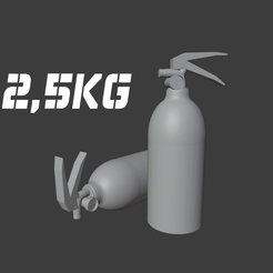 ta) Cte Vial Archivo 3D Extintor 2,5kg - FAA aviador - 1/35 1/72・Diseño de impresión en 3D para descargar