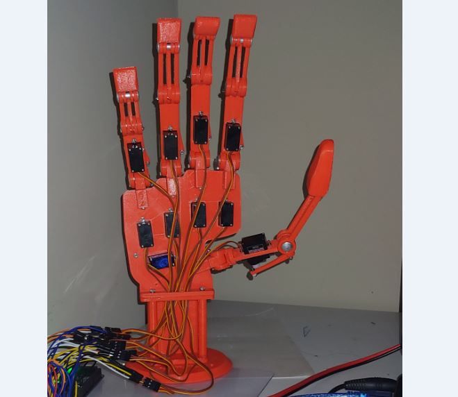 5.JPG Fichier MECH-A2 Main robotique・Objet pour impression 3D à télécharger, Yurican