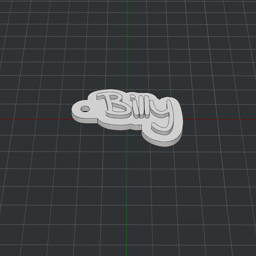 Keychain Billy 3D model