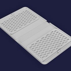 Mask case pin.jpg Fichier STL gratuit Étui pliable pour masque chirurgical・Design à télécharger et à imprimer en 3D