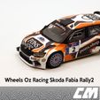 18-oz-fabia-1.jpg Rally Wheels 1/43 Oz Racing Skoda Fabia Rally2 Ixo