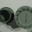 untitled-1.jpg Medieval Cryptex Tower Coin Bank - 3D Printable Puzzle Safe