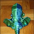 Niedlicher Flexi Print-in-Place Zirkus-Elefant