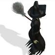 vid_00011.jpg DOWNLOAD HALLOWEEN WITCH 3D Model - Obj - FbX - 3d PRINTING - 3D PROJECT - GAME READY