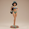 Jasmine.png Jasmine - Lingerie Edition Collectible Statue - Fan Art STL