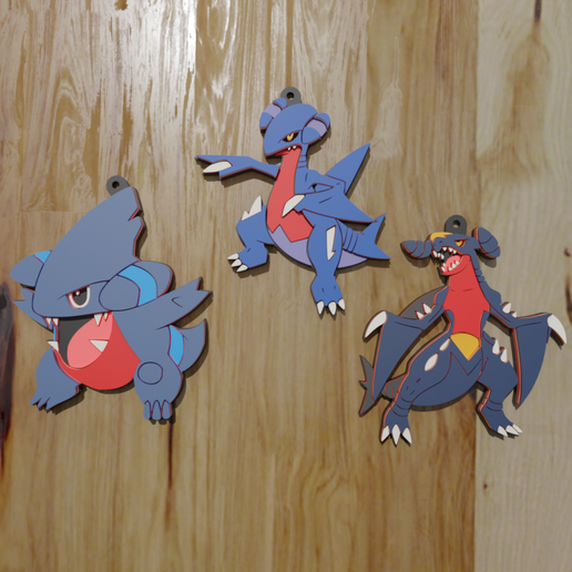 POKÉMON 4G DRAGON PACK, 3 KEYCHAINS / KEYCHAIN (STL AND 3MF)