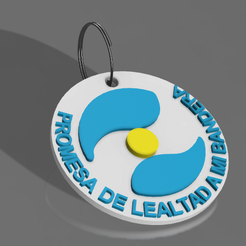 Promesa-a-mi-bandera.png STL-Datei Schlüsselanhänger für meine Flagge - Cana_3d・3D-Drucker-Vorlage zum herunterladen
