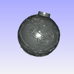 bola1.jpg 3 Boules de Noël Disney La Belle et la Bête en lithophanie