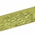 eight_horse4.jpg horses background wall relief 3d model
