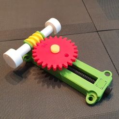 011.jpg Fichier 3D Transmission par Engrenage avec Vis sans fin・Design pour imprimante 3D à télécharger