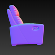 06.png 带杯架的现代躺椅 - 3D 模型