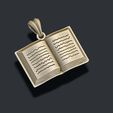 879645456564.jpg Book pendant 3D print model
