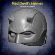 5.jpg Red Devil Helmet From Marvel Comics FOR COSPLAY - Fan Art 3D print model