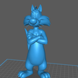 s4.png Sylvester the Cat Colored 3mf