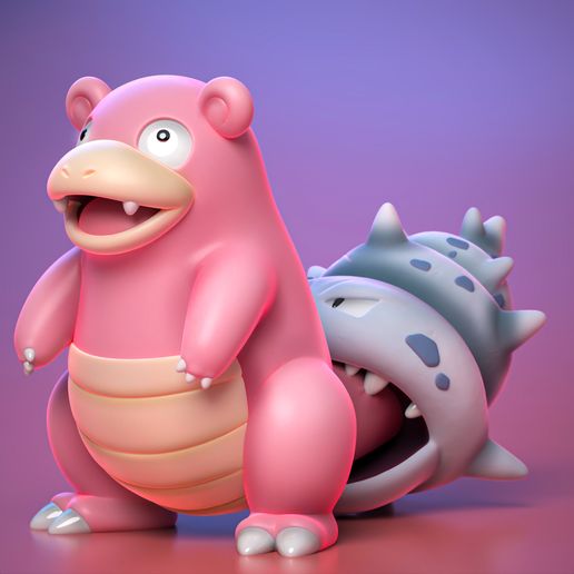 High Quality Slowbro Miniature - 3D Printable STL Model For Tabletop Gaming and Display