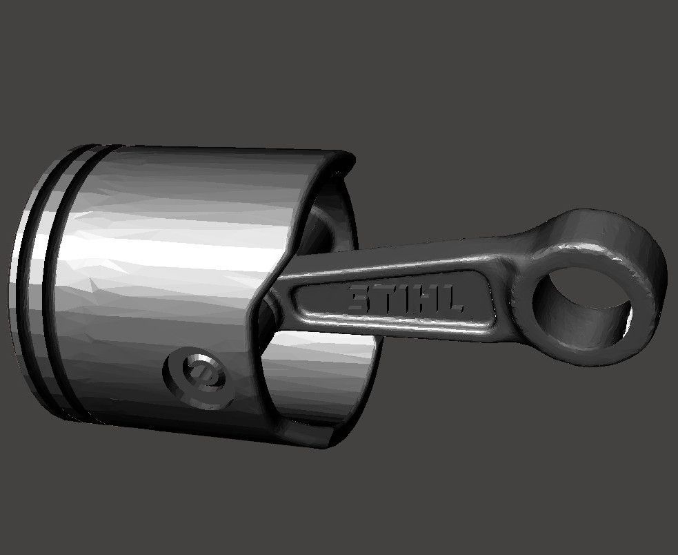 Free STL file Stihl Piston Keychain・3D printing idea to download・Cults