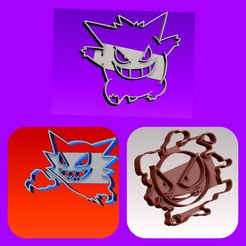 kit pokemon fantasmas.jpg ghost pokemon cookie cutter kit