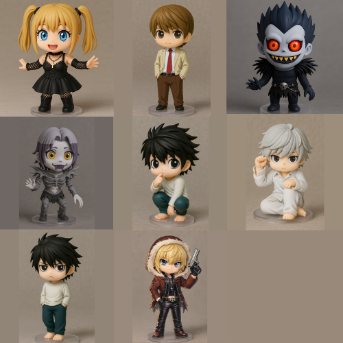 nota de morte chibi