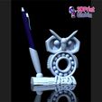 4.jpg Recycled Mechanical Owl Pen Holder