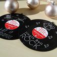 1_record.jpg Christmas Songs Old Records | Christmas Decorations | Xmas Gift Present | Let It Snow | Jingle Bell Rock | Easy to Print | Vtau Design