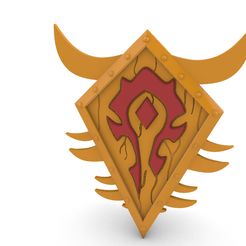 Emblem.jpg STL file Horde Emblem Shield・3D printer design to download