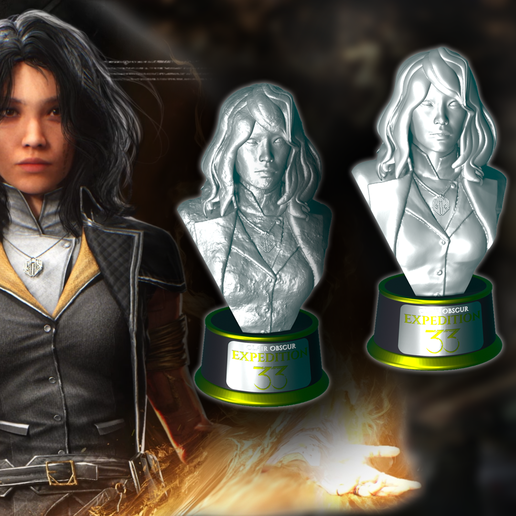 BUST LUNE EXPEDITION 33 RESIN AND FDM 3D model