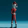 0011.jpg Christmas Jack Skellington Low Poly