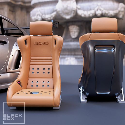 a1j.jpg 3D file SPORT SEAT FOR DIECAST AND MODELKITS・3D printing template to download, BlackBox