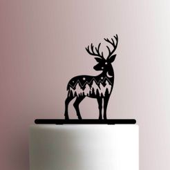 JB_Deer-Body-225-A745-Cake-Topper.jpg Archivo STL TOPPER DEER BODY CIERVO CUERPO・Objeto imprimible en 3D para descargar