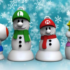 All-Stars.0.jpg STL file Mario Bros Hanger Pack・Template to download and 3D print