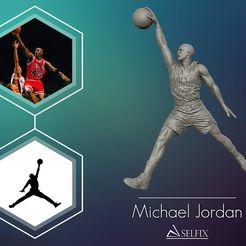 01.jpg STL file Michael Jordan Dunk Sculpture 3D print model・3D printer model to download