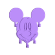Sem título.stl Mickey-Style Wall Key Holder – 5-Hook Decorative Organizer (3D Printable)