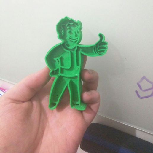 Fallout 4 Vault Boy Cookie Cutter 3D model