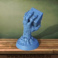 hand.52.jpg OBJ file Nemoriko`s : Tabletop Zombie Dice Hand・3D printing design to download