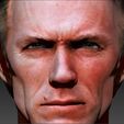 0005_Layer 24.jpg Clint Eastwood textured 3d print bust