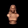 10.jpg Gigi Hadid portrait sculpture 3D print model