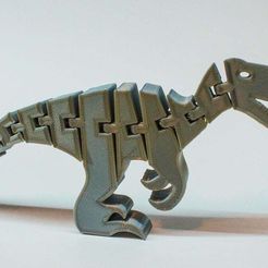 Raptor.jpg Fichier STL gratuit Flexi-Velociraptor・Plan à télécharger et à imprimer en 3D