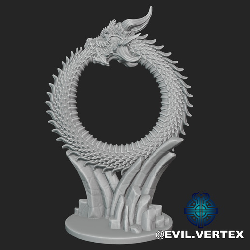 One80 Uroboros(ウロボロス) ver.4 2BA 👾 Uroboros/Ouroboros V1・ STL File for 3D printing・Cults